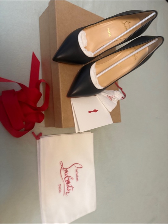 Christian Louboutin Shoes - Christian Louboutin Black Pointed Leather Stiletto Pumps